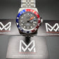 Pepsi Tribute Diver with GMT Movement, MWW Branded